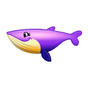 Cute Purple Whale